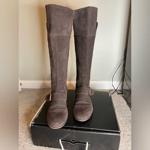 Nine West brown suede knee boots. Size 7 1/2. Like new